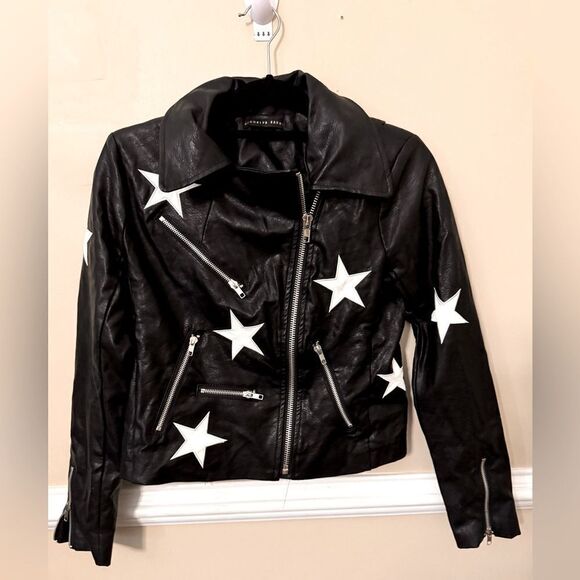 Brooklyn Karma Black Moto Jacket Size M - Picture 1 of 8